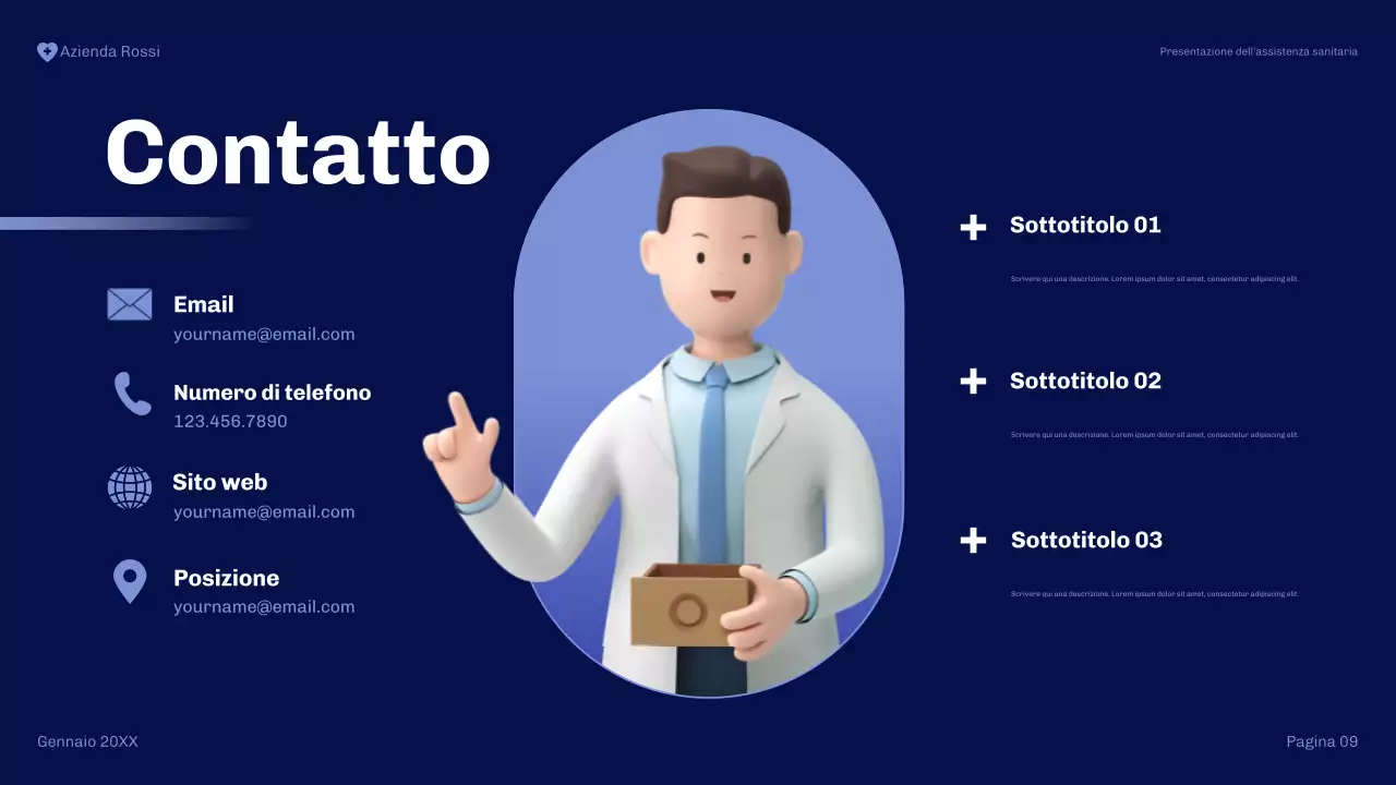 presentazione dell'assistenza sanitaria moderna della marina militare