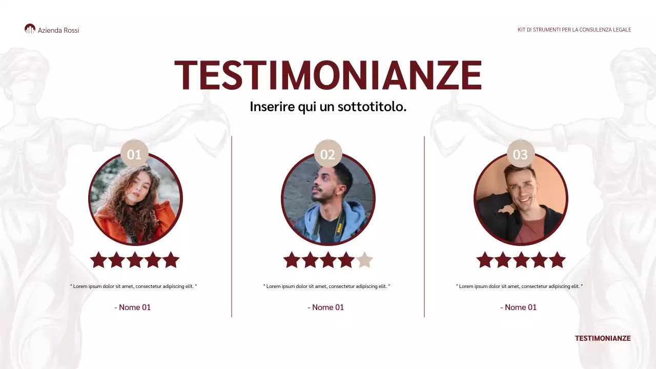 presentazione legale classica maroon