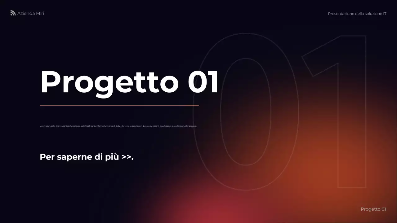 presentazione dell'IT moderno arancione