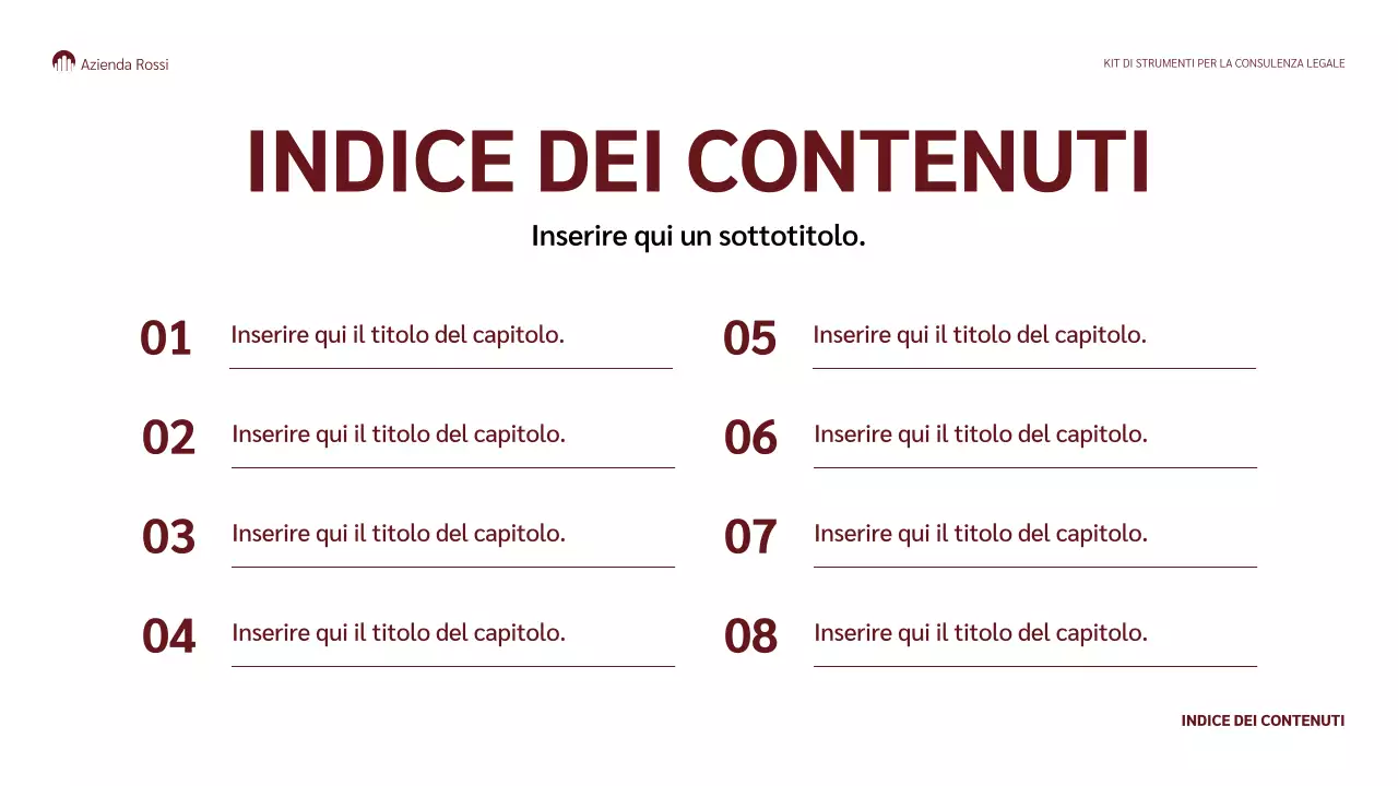 presentazione legale classica maroon