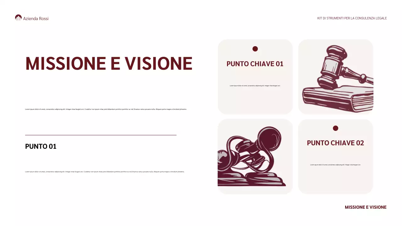 presentazione legale classica maroon