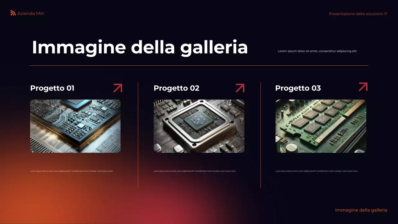 presentazione dell'IT moderno arancione