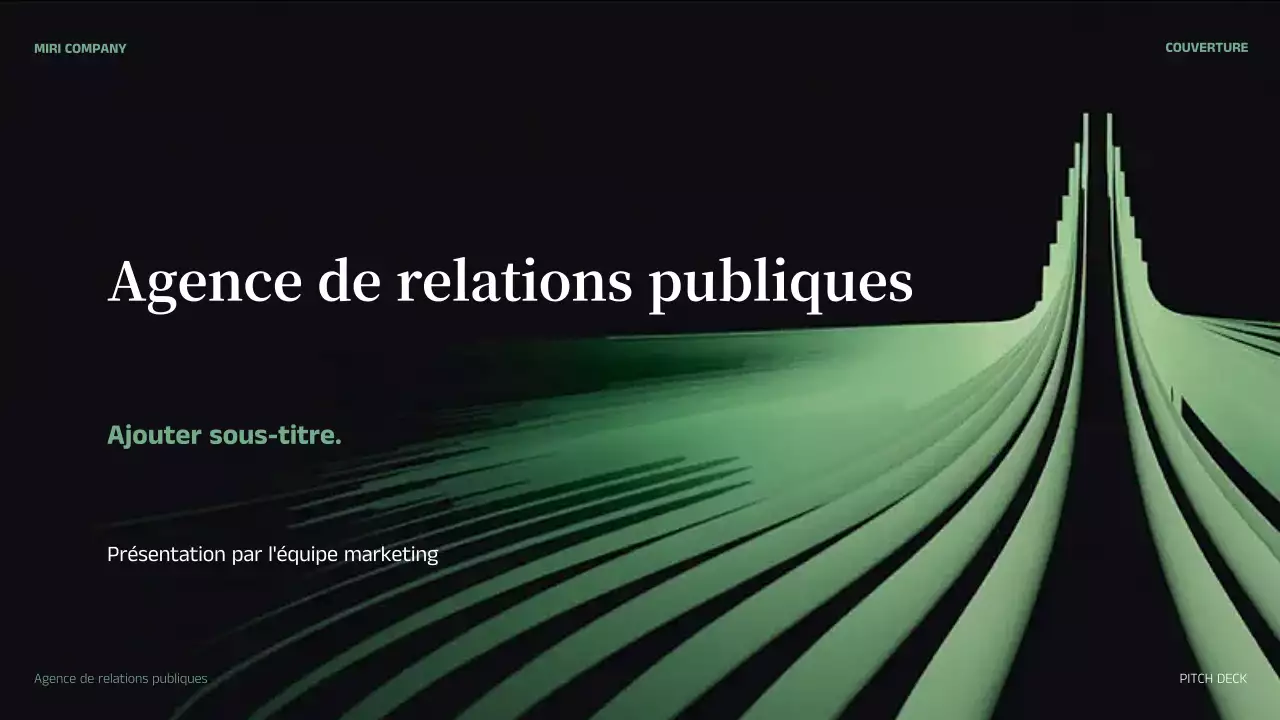 résumé vert présentation de l'entreprise