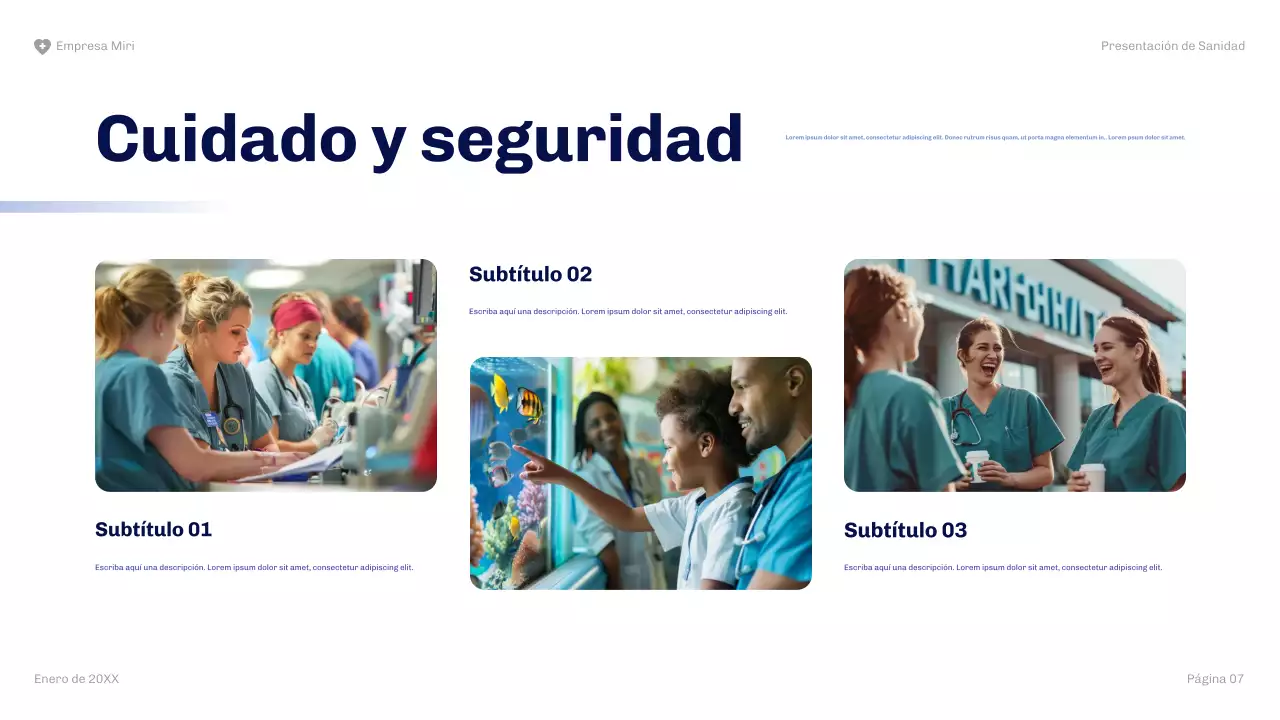 navy modern healthcare presentation