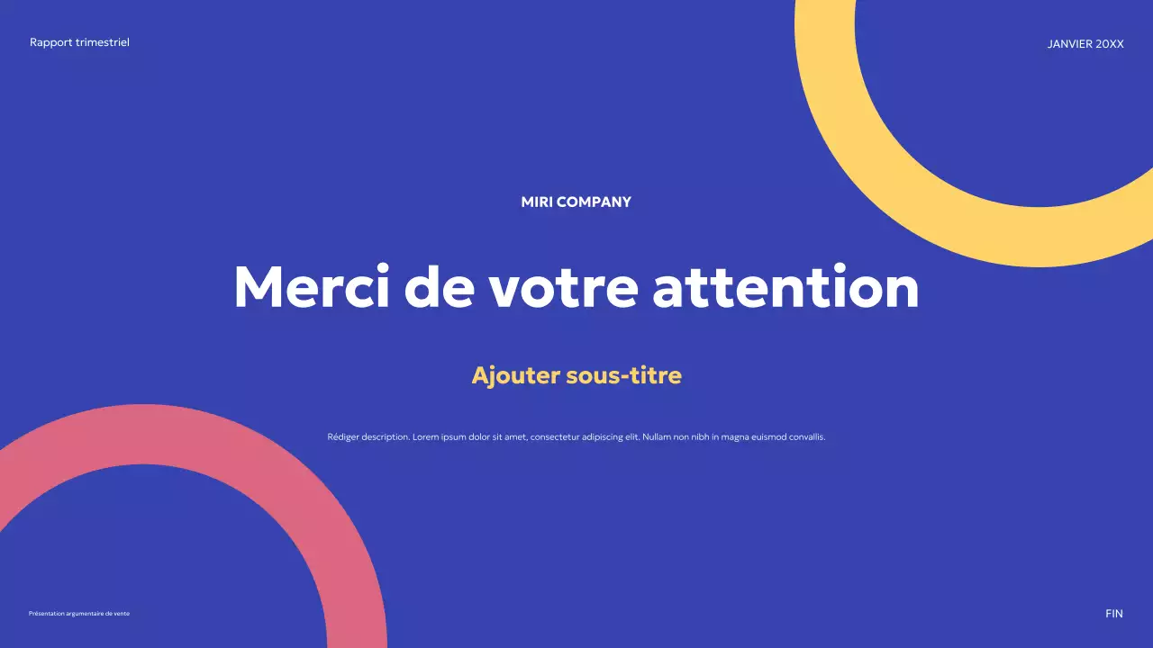 bleu moderne argumentaire de vente promotion