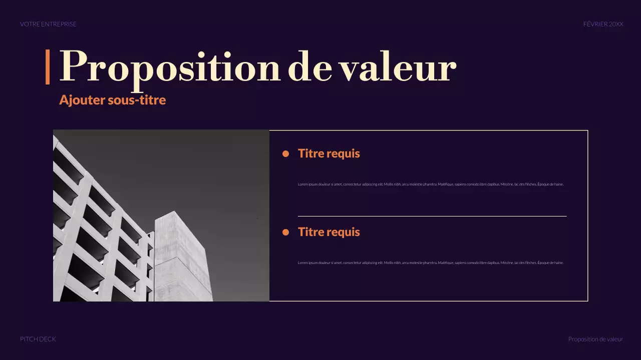 violet moderne argumentaire de vente promotion