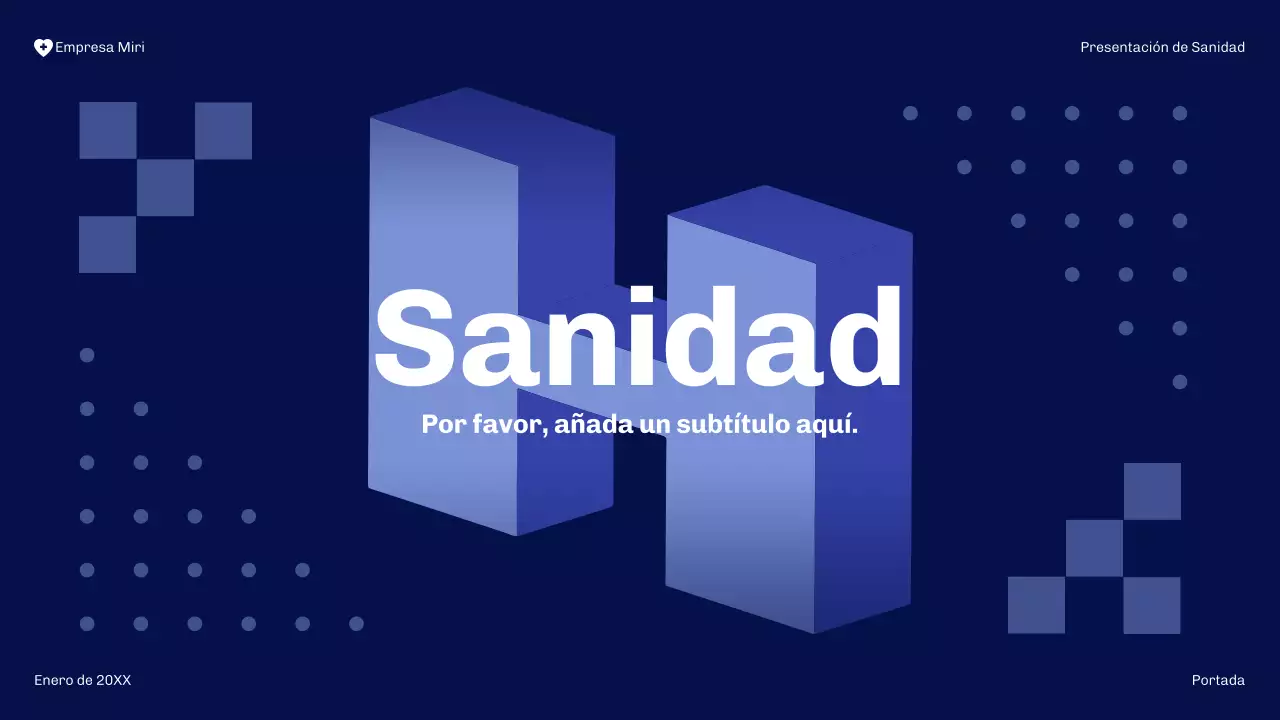 navy modern healthcare presentation