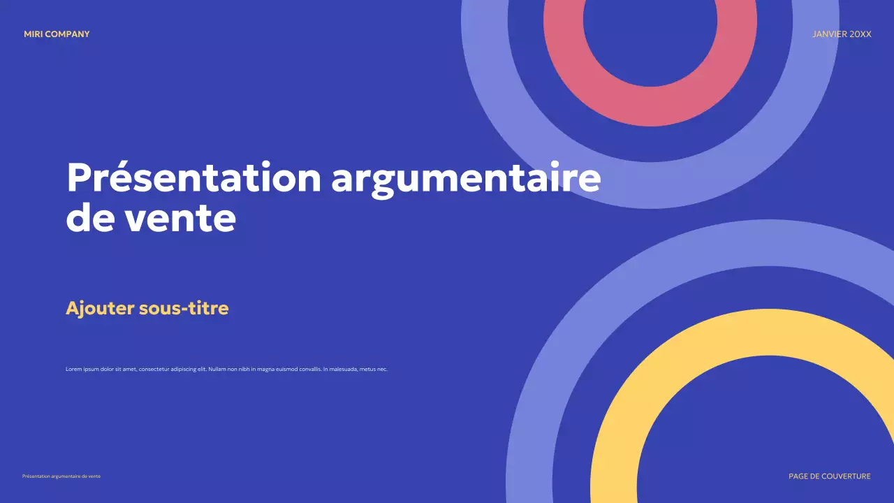 bleu moderne argumentaire de vente promotion