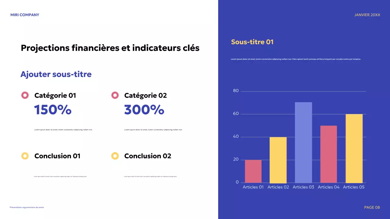 bleu moderne argumentaire de vente promotion