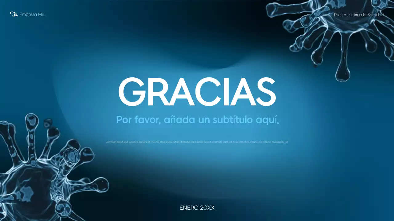 presentación de blue modern healthcare