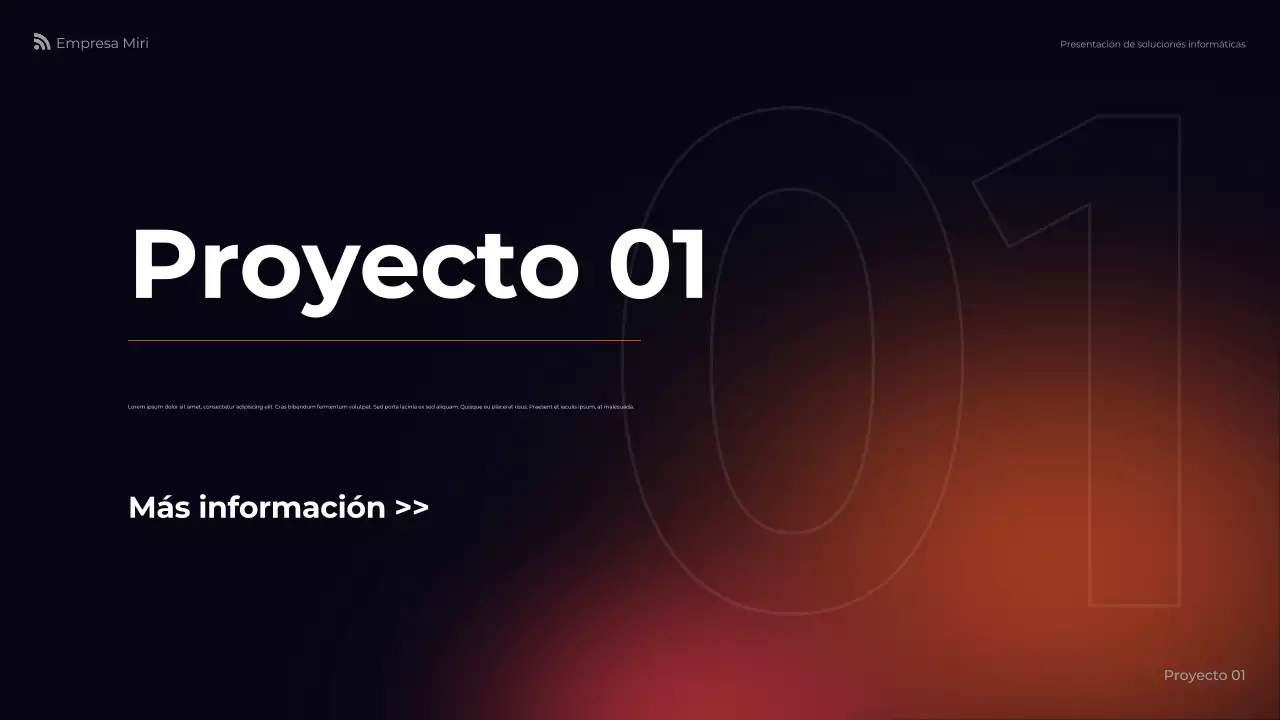 presentación de orange modern IT