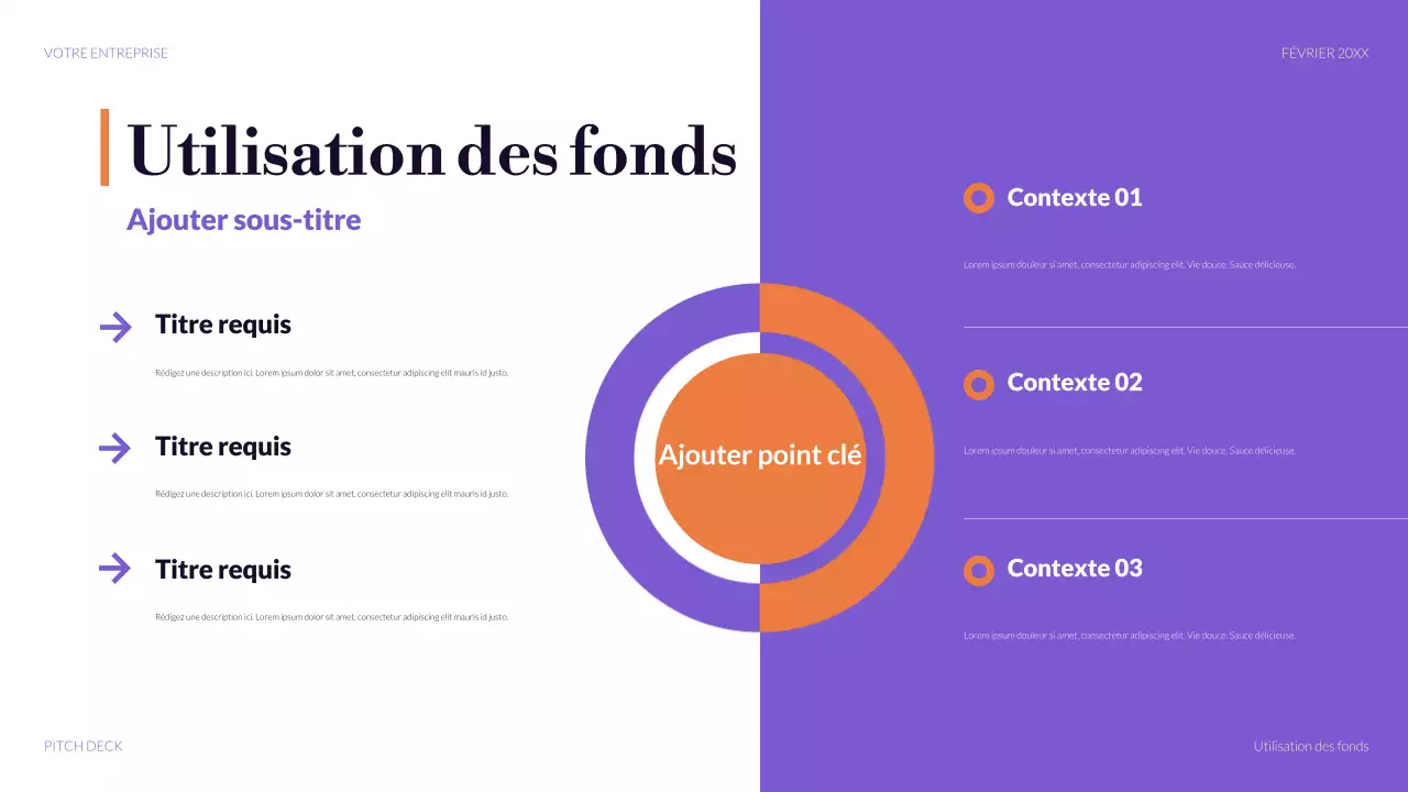 violet moderne argumentaire de vente promotion