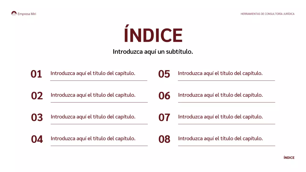granate clásico presentación jurídica