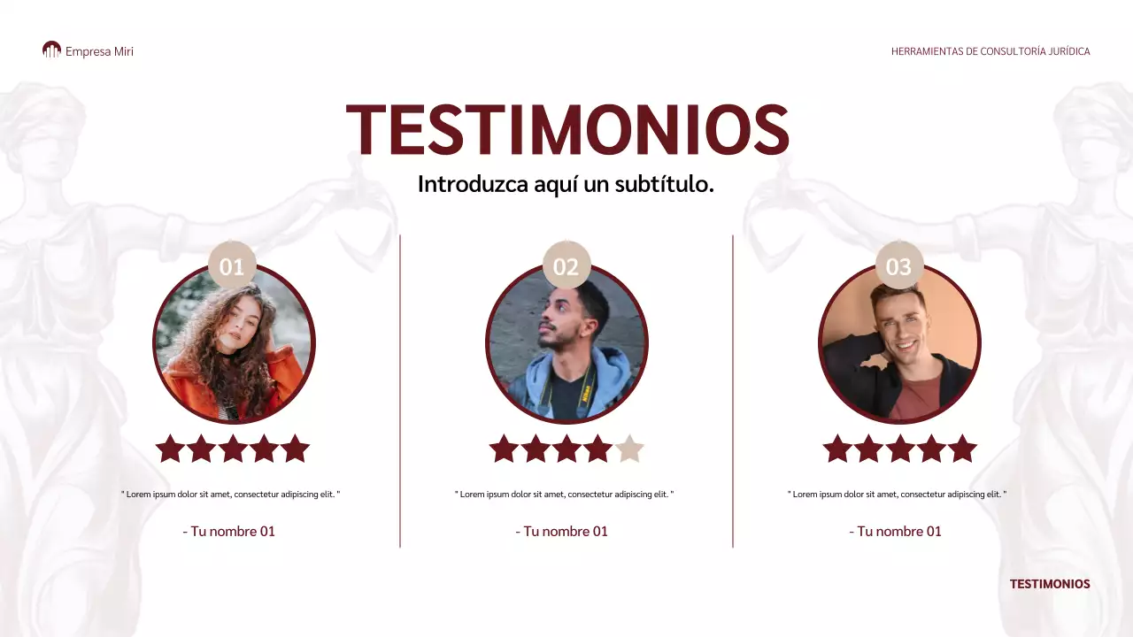 granate clásico presentación jurídica