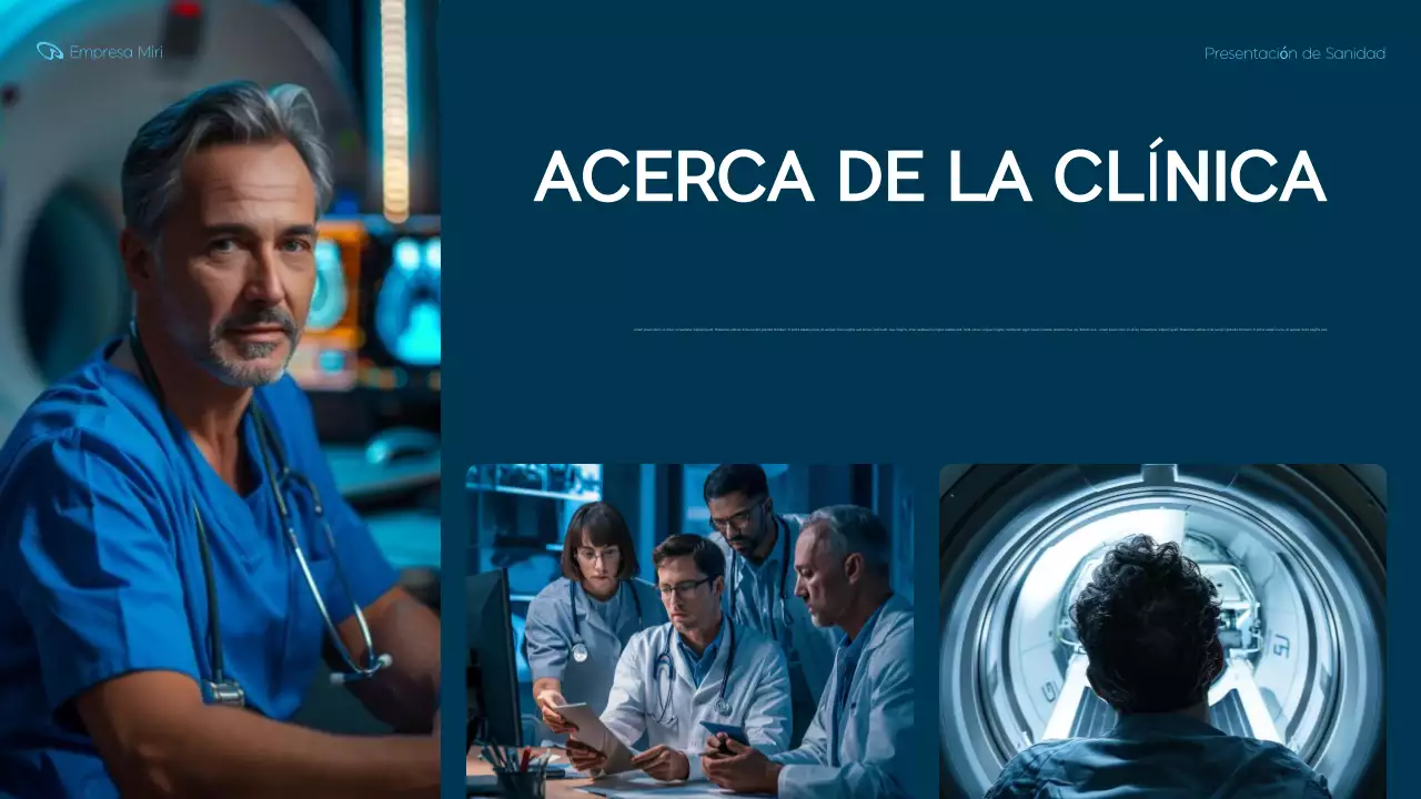 presentación de blue modern healthcare