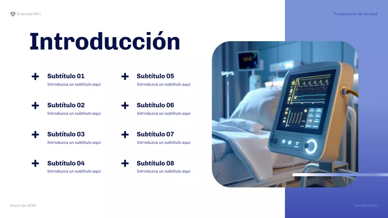 navy modern healthcare presentation