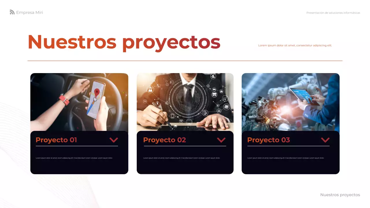 presentación de orange modern IT