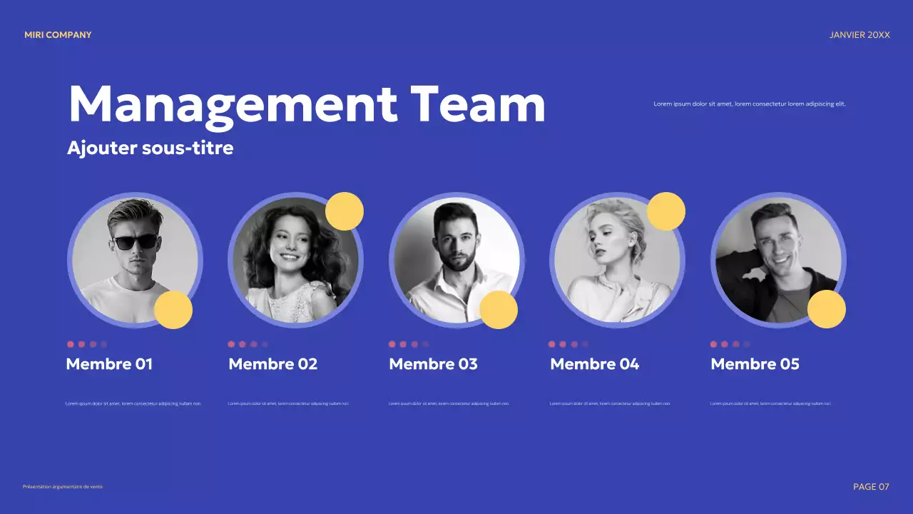 bleu moderne argumentaire de vente promotion