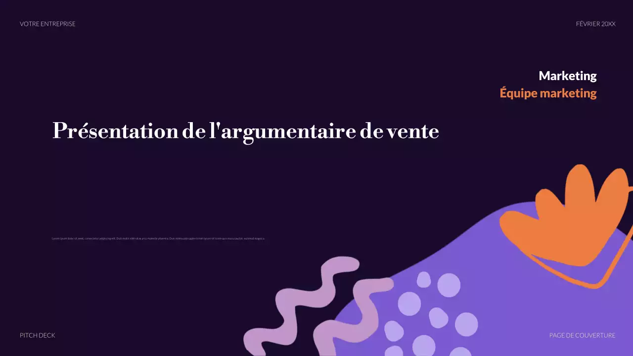 violet moderne argumentaire de vente promotion