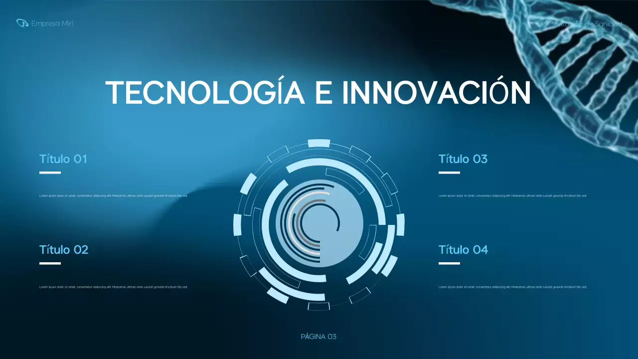 presentación de blue modern healthcare