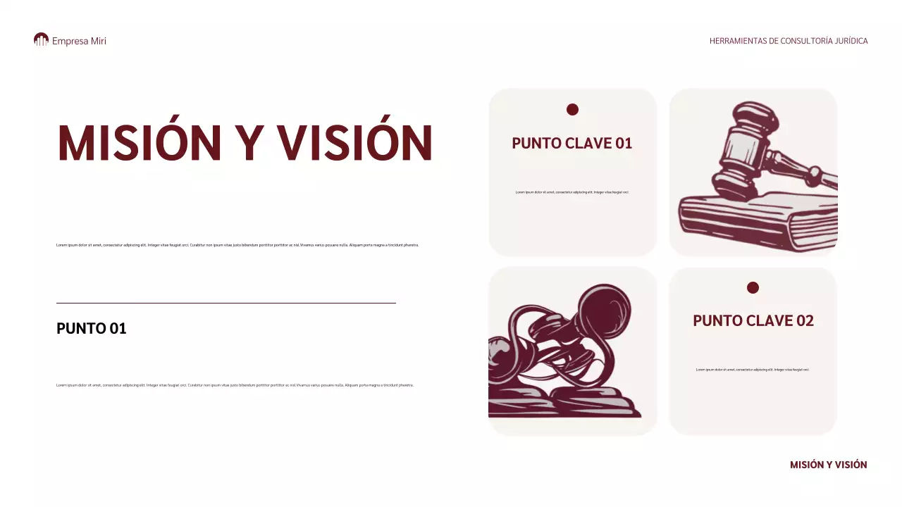 granate clásico presentación jurídica