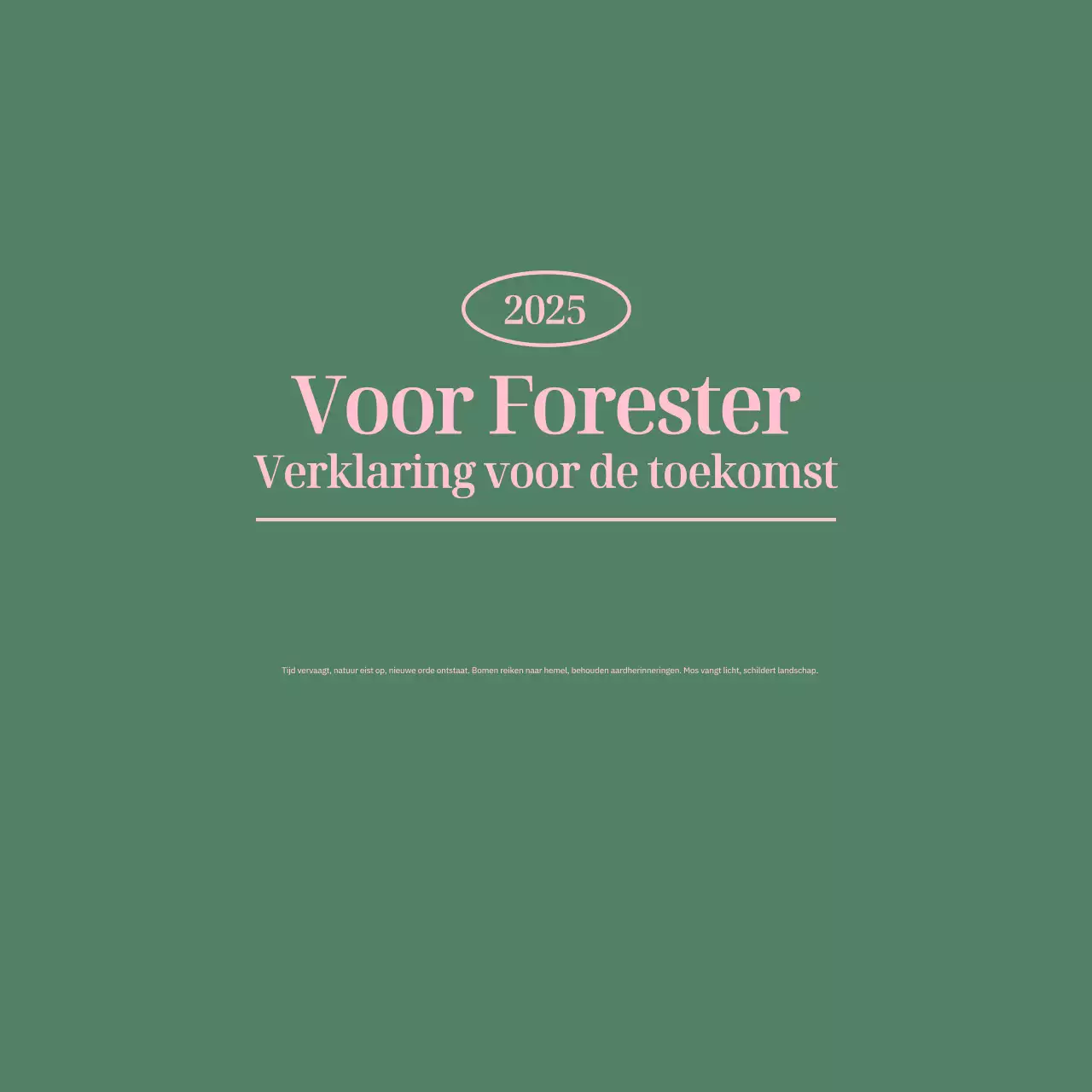 Promoot minimalistische kopij met emotionele zinnen