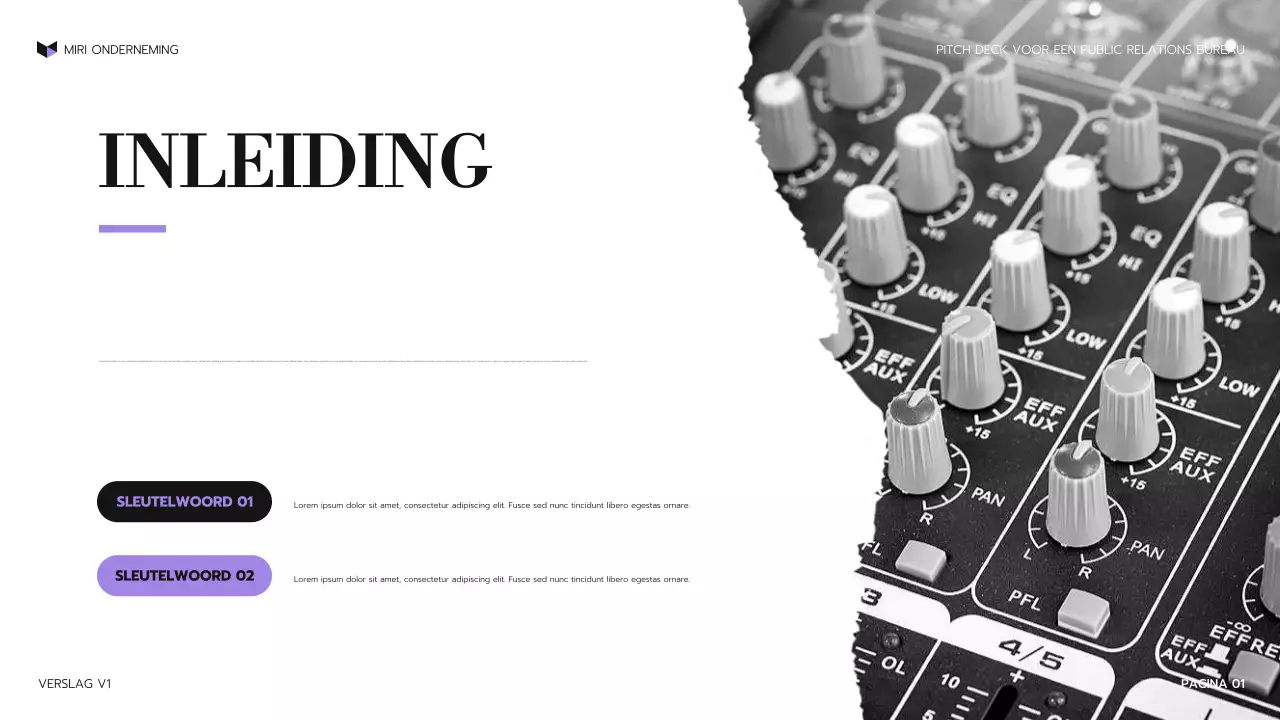 presentatie paars modern agentschap