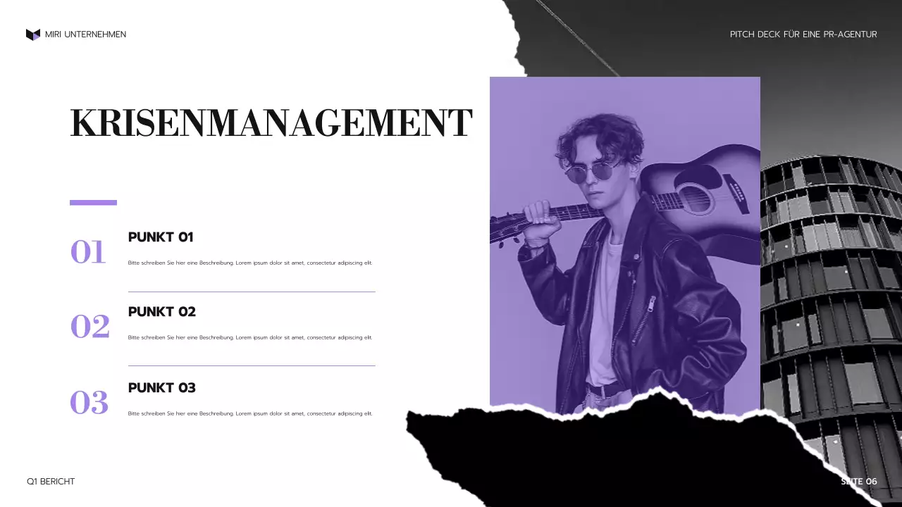 lila moderne Agenturpräsentation