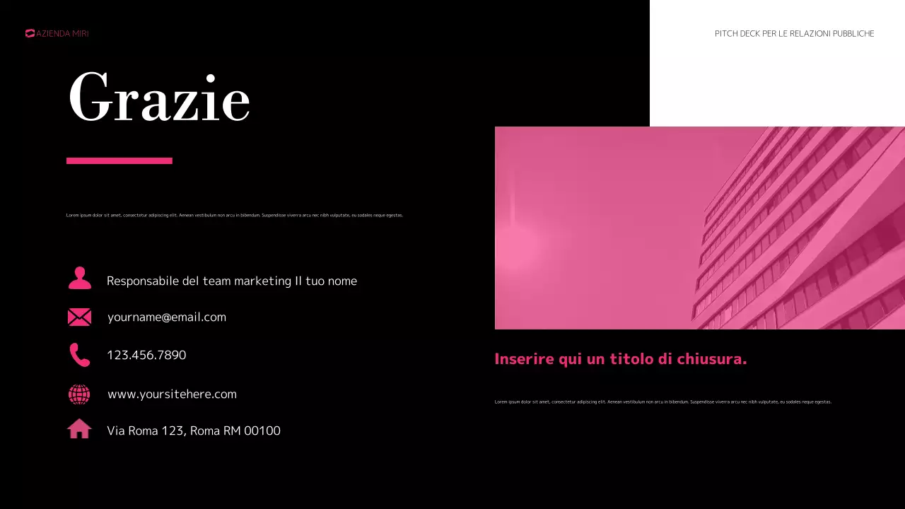 rapporto dei media in grassetto rosa