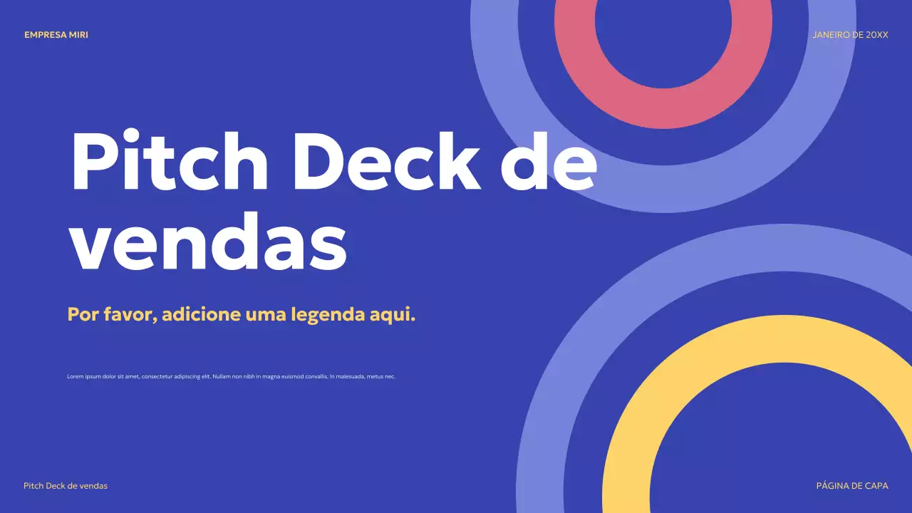 azul moderno discurso de vendas promoção