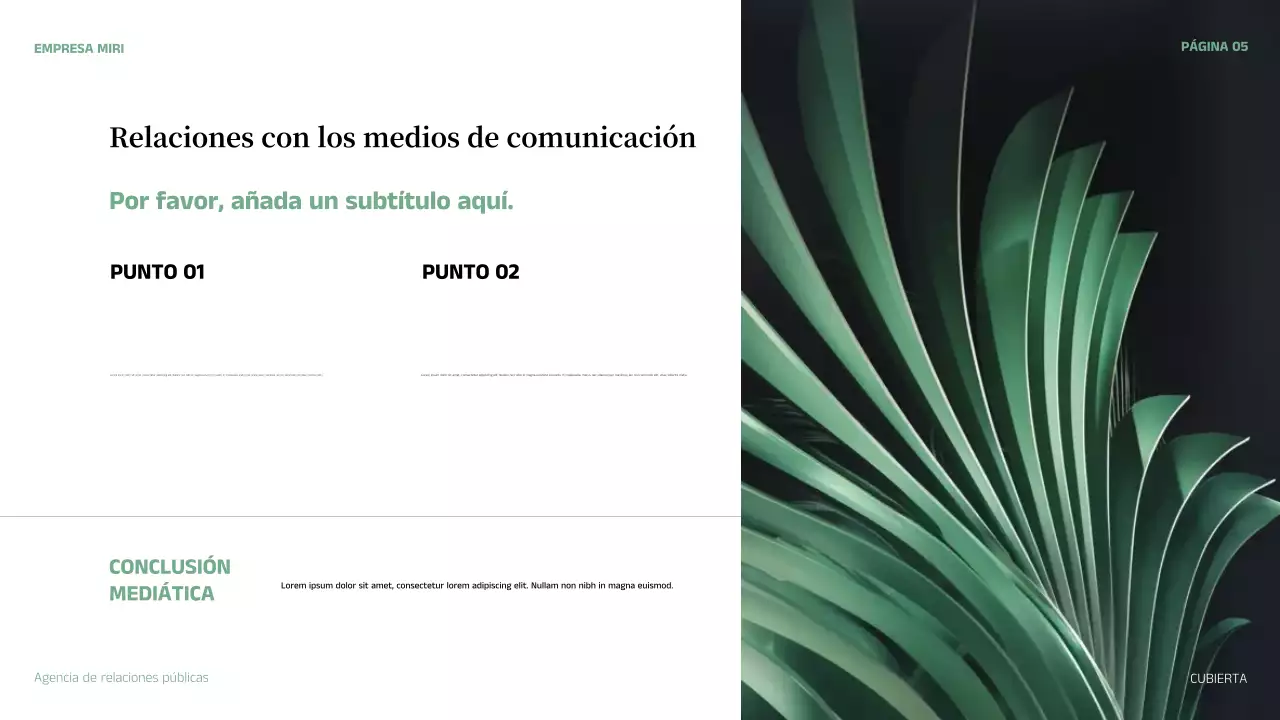 green abstract business pitch