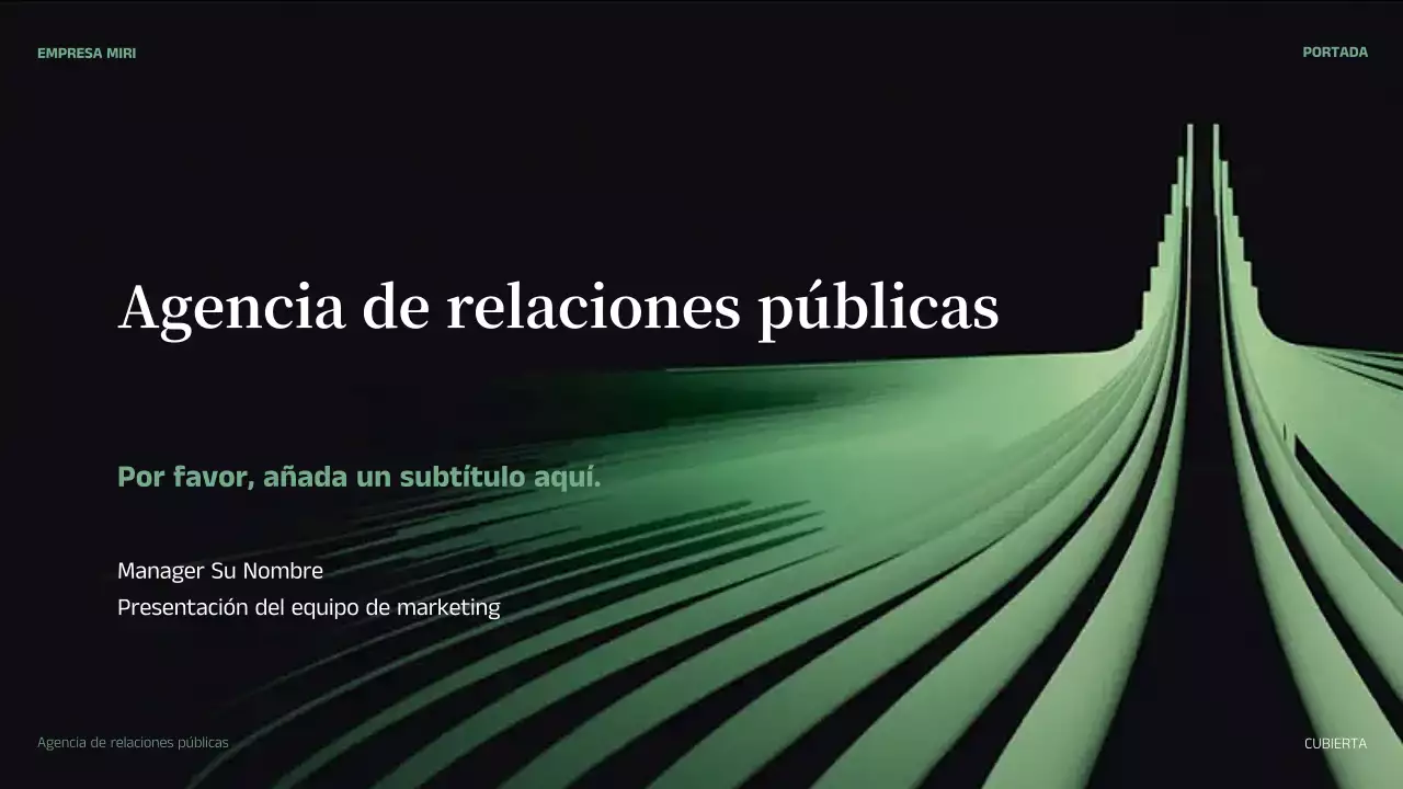 green abstract business pitch