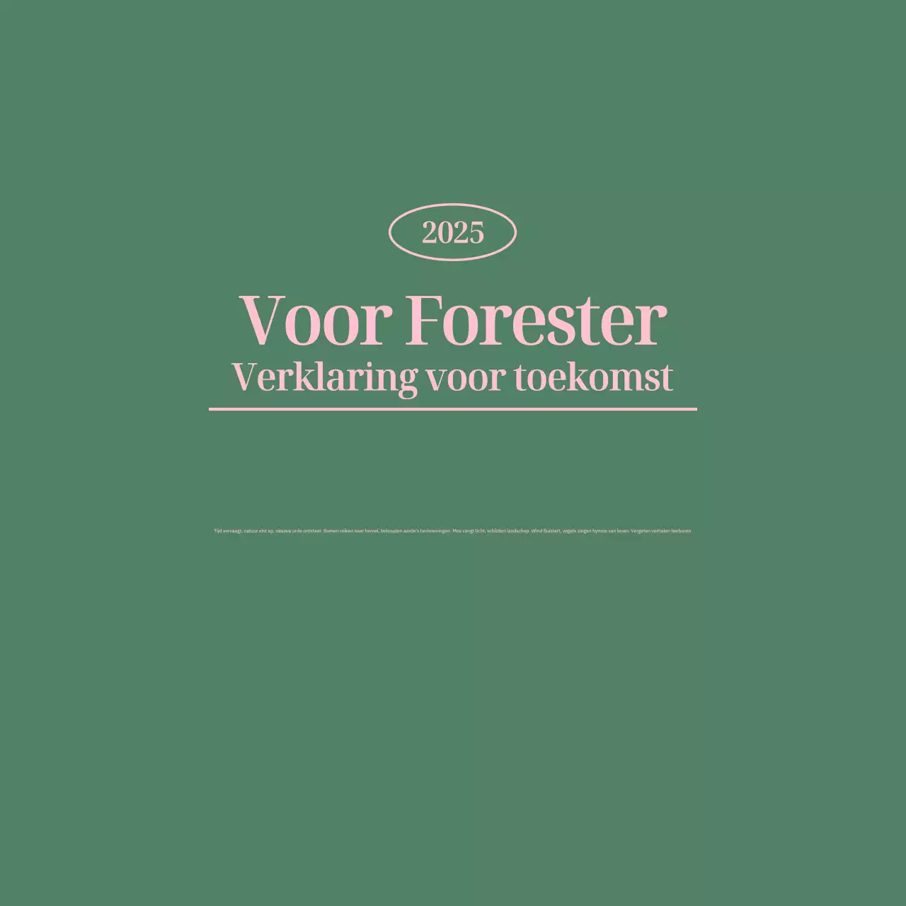 Promoot minimalistische kopij met emotionele zinnen