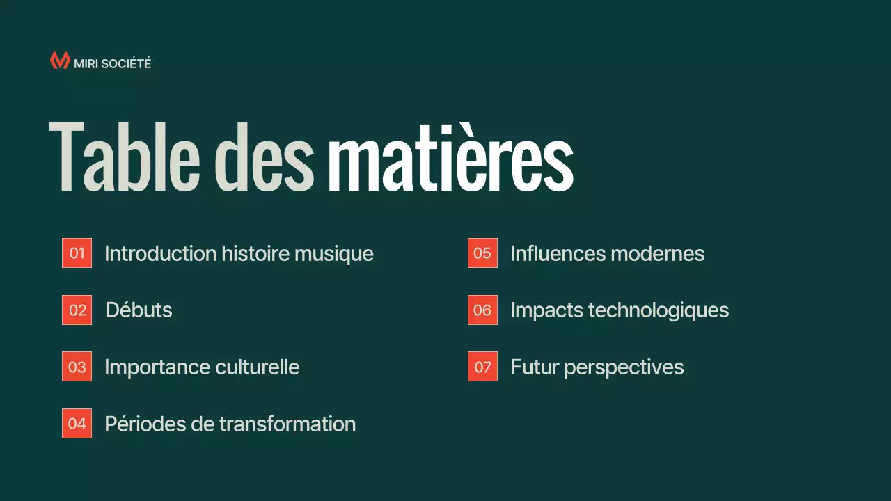 Présentation de la conférence sur la musique moderne de Teal