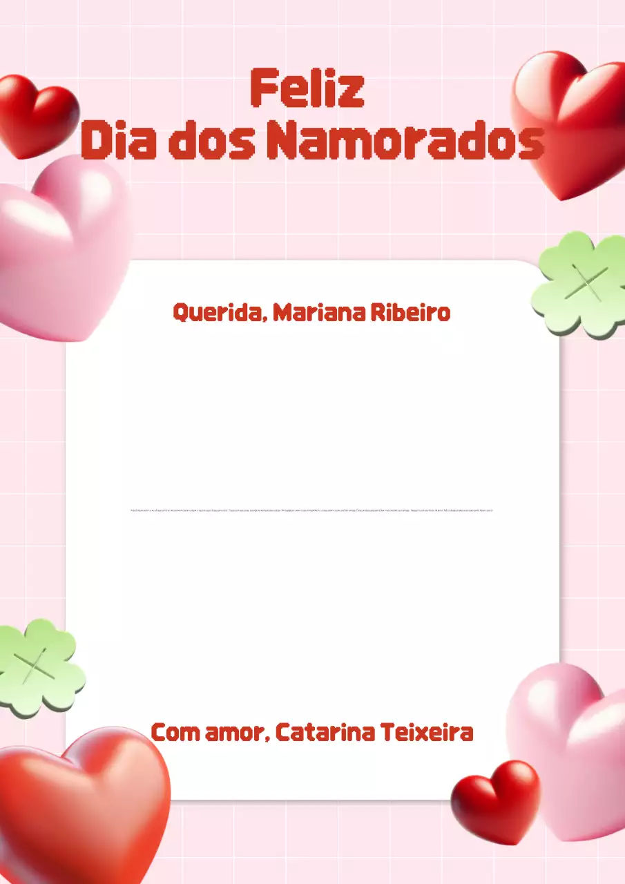 cartão de felicitações de amor romântico vermelho