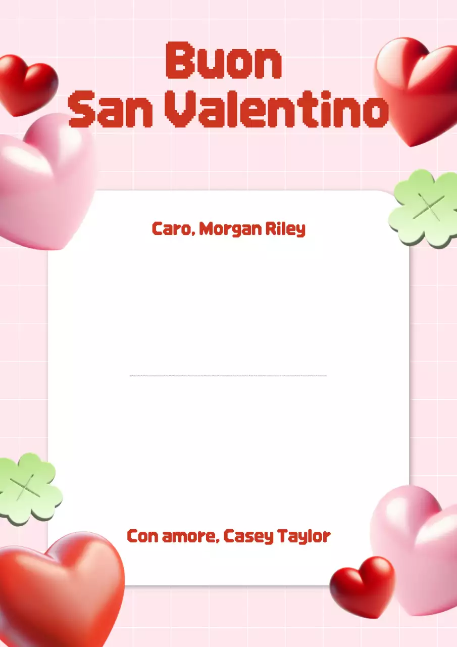 biglietto d'auguri romantico rosso per l'amore