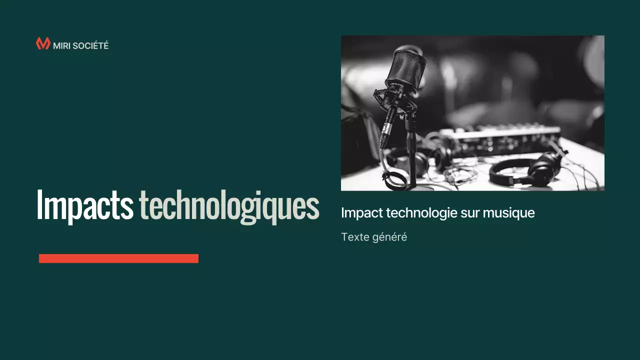 Présentation de la conférence sur la musique moderne de Teal