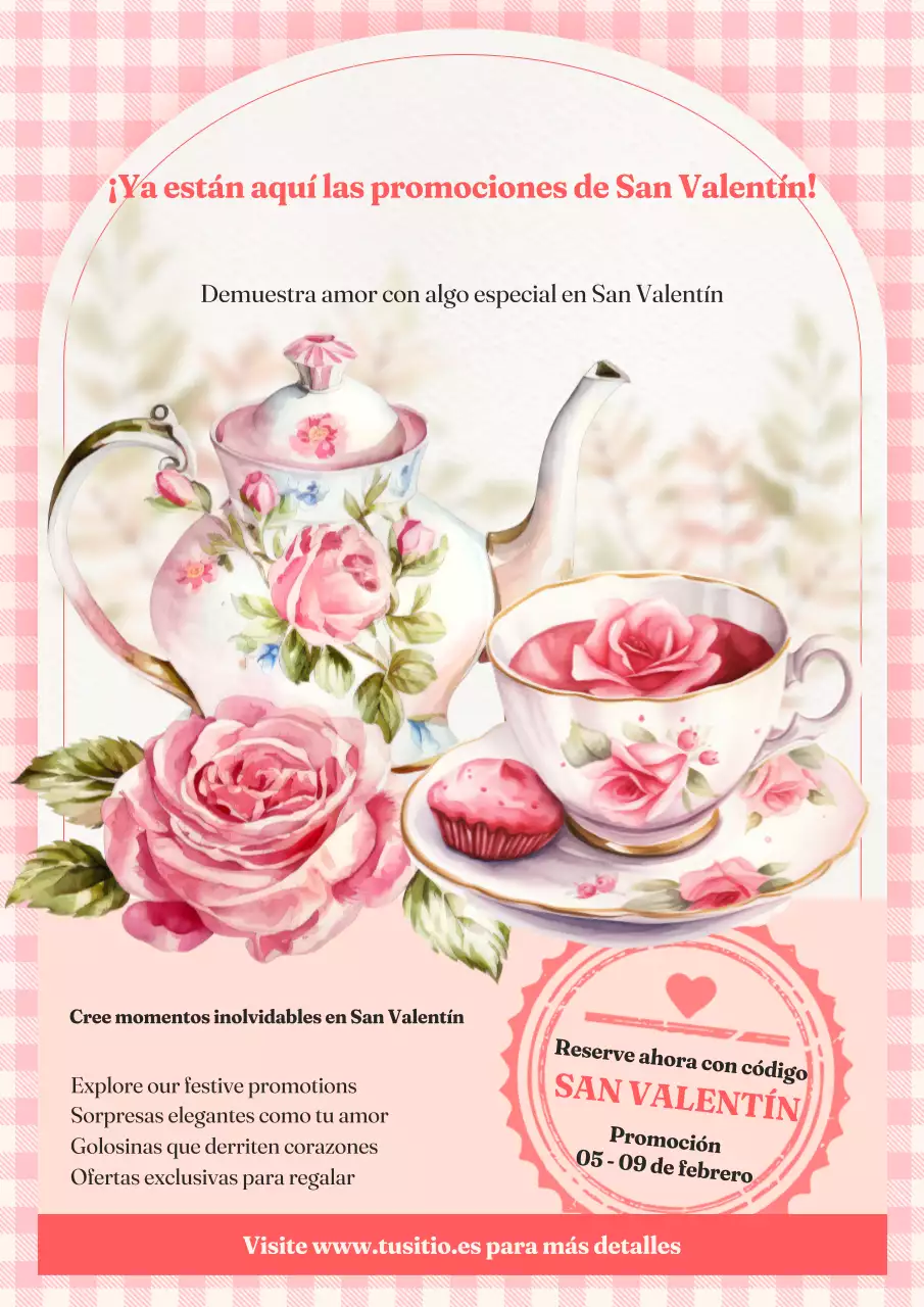 rosa vintage san valentin promocion