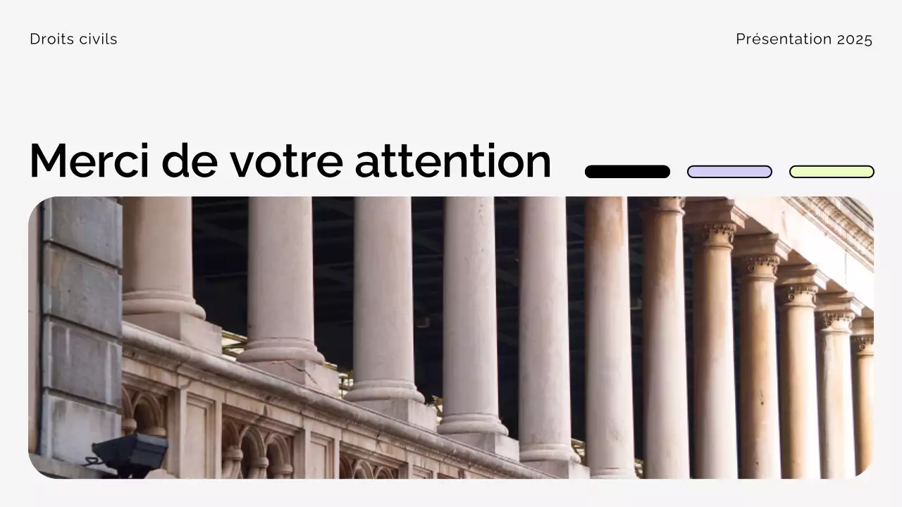 Beige Présentation du mouvement moderne des droits civiques