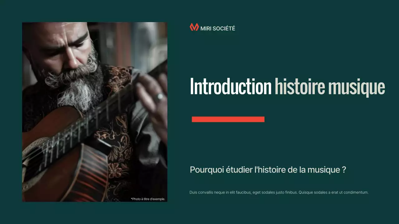 Présentation de la conférence sur la musique moderne de Teal