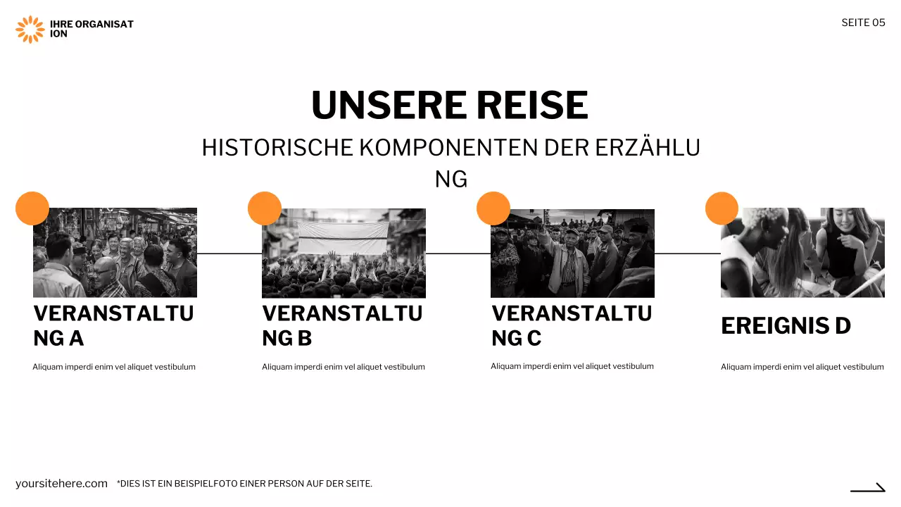 schwarze moderne gemeinnützige Präsentation