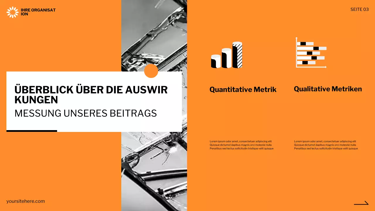 schwarze moderne gemeinnützige Präsentation