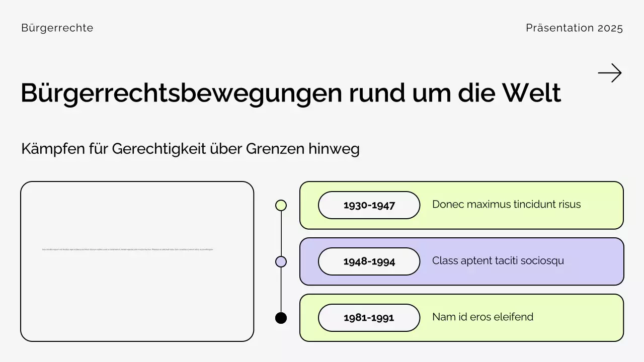 Beige Modern Civil Rights Movement Präsentation