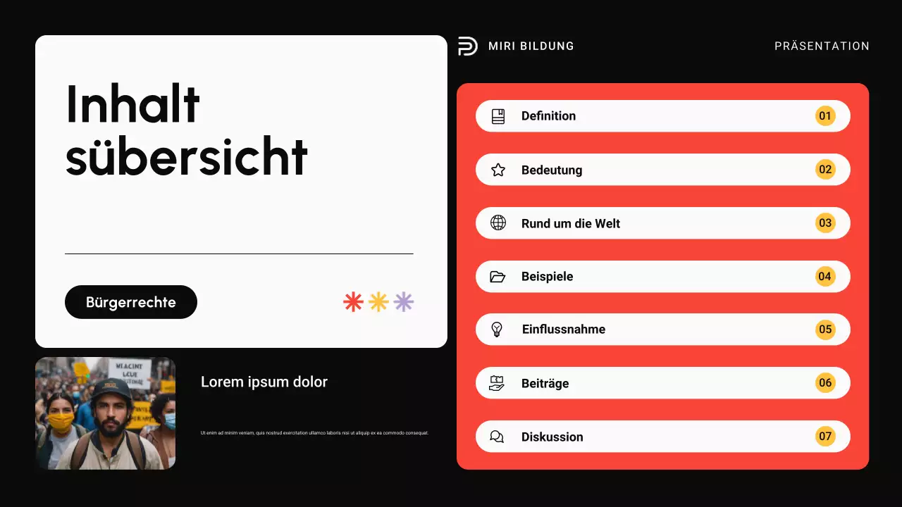 Schwarz und Rot Moderne Bürgerrechtsbewegungen auf der ganzen Welt