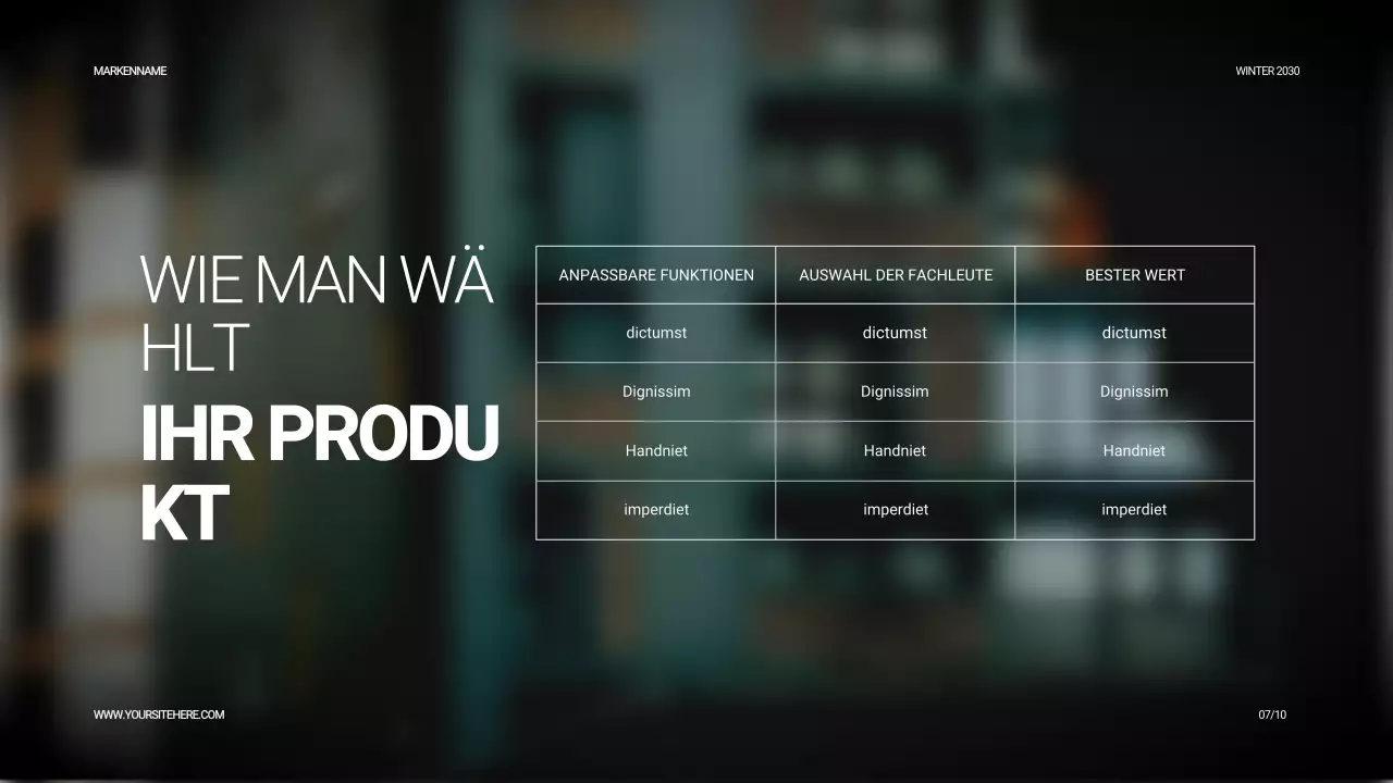 Beige Modern Produktkatalog