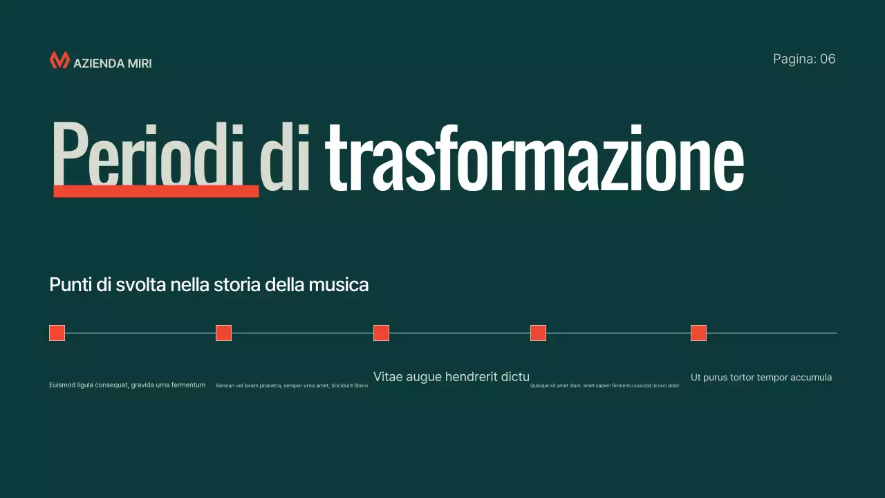 Presentazione della conferenza di musica moderna Teal