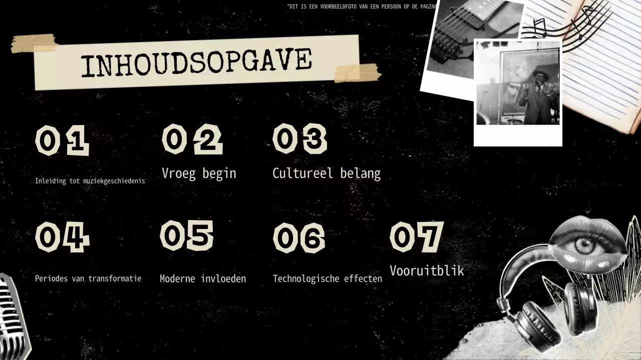 Presentatie over oude muziekgeschiedenis