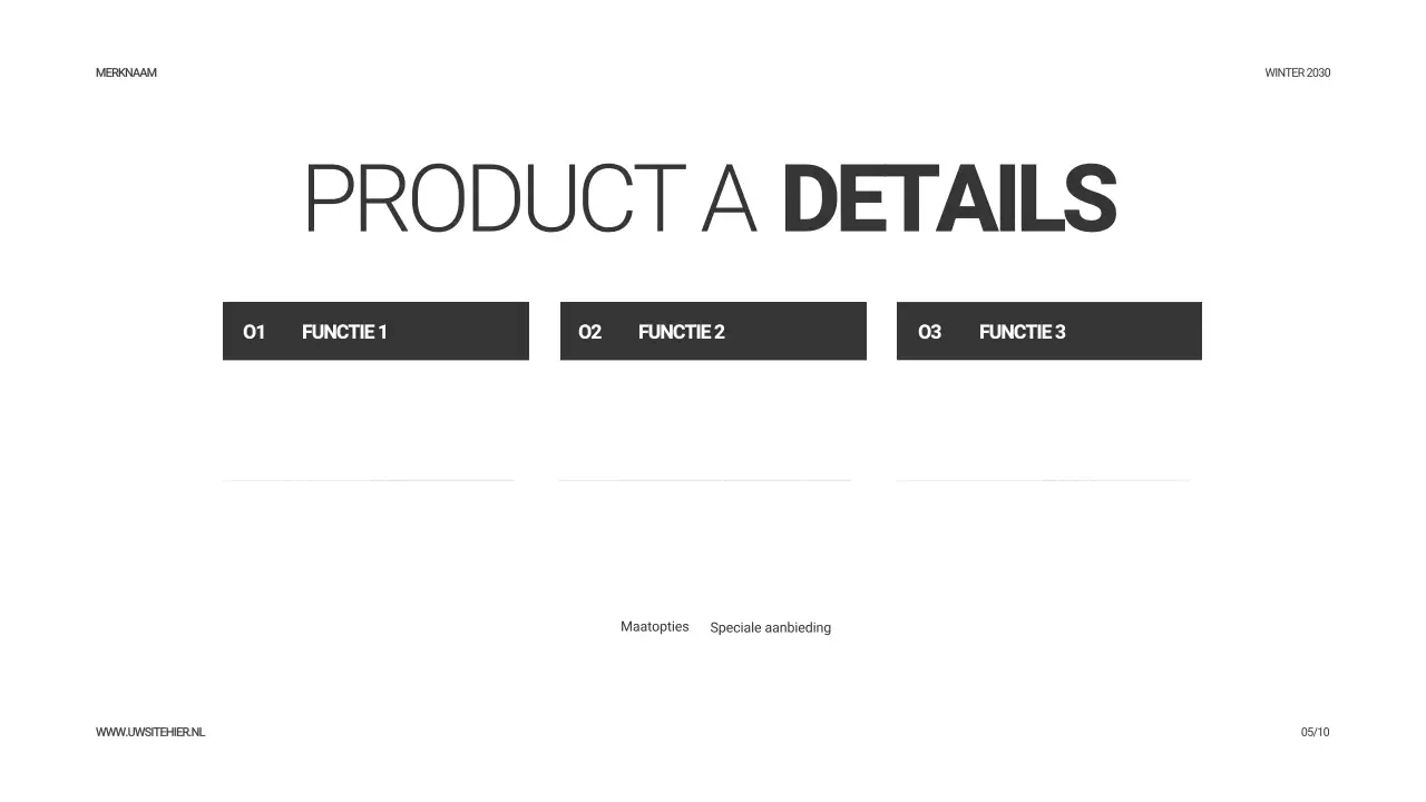 Beige moderne productcatalogus