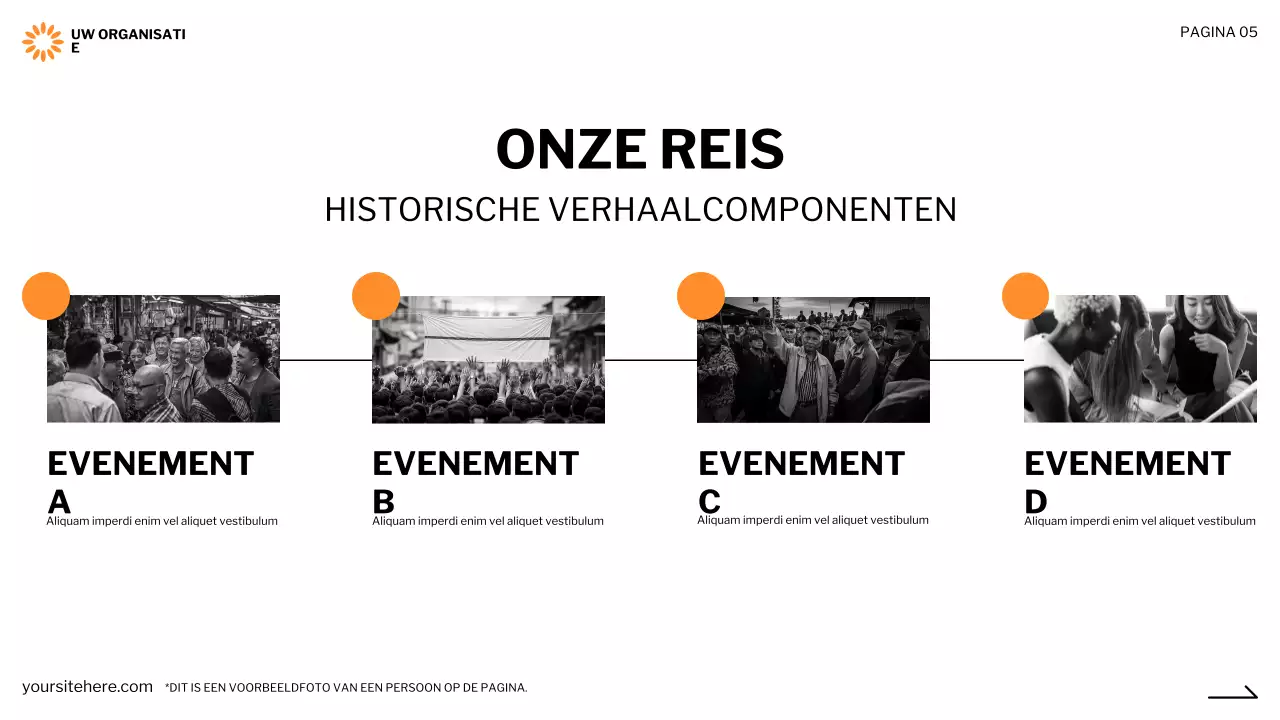 zwart modern non-profit presentatie