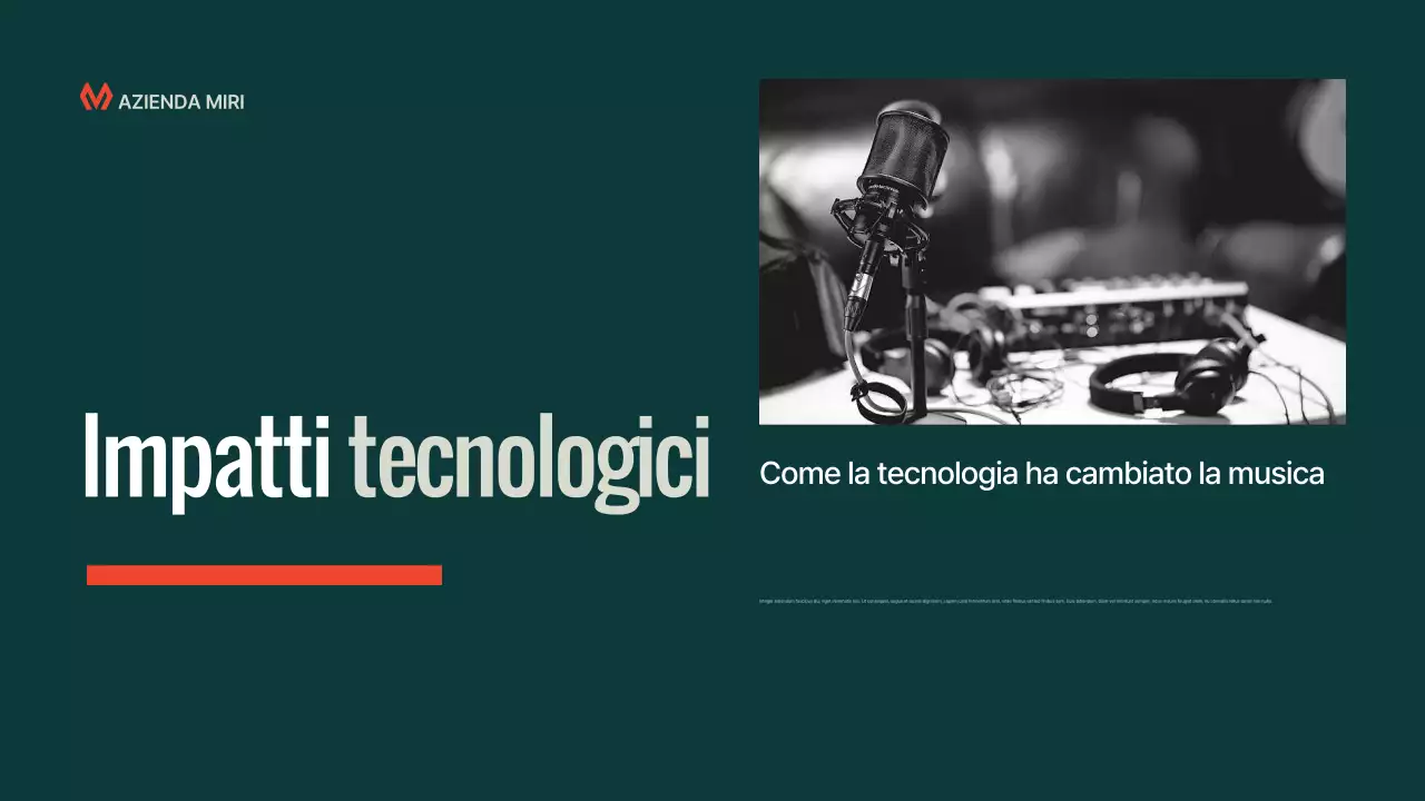 Presentazione della conferenza di musica moderna Teal